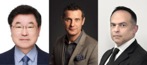 From left- Yongchul Hur (CEO of Kolmar Laboratories and Kolmar USA), Philippe Warnery (GCCO), George Rivera(CSO) (Photo Kolmar Korea)