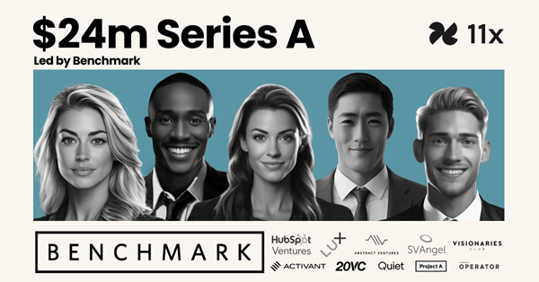 11x Official Series A Announcement. Photo credit 11X AI INC.