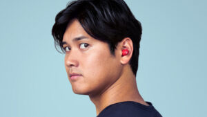 Shohei Ohtani wearing Beats Solo Buds true wireless earphones (Photo Business Wire)