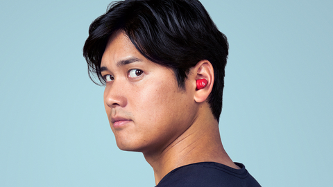 Shohei Ohtani wearing Beats Solo Buds true wireless earphones (Photo Business Wire)